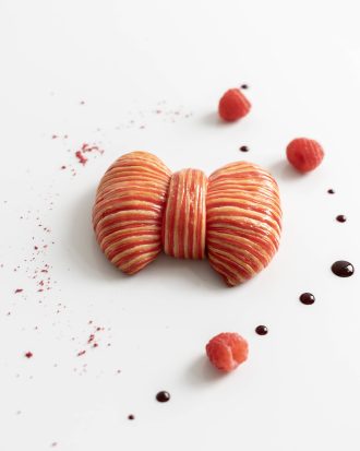 Raspberry Red Fruit Bow Tie